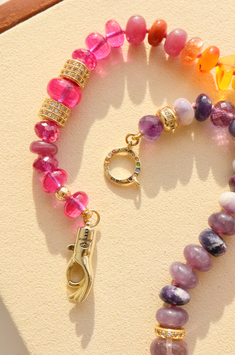 African Sunset - gemstone necklace