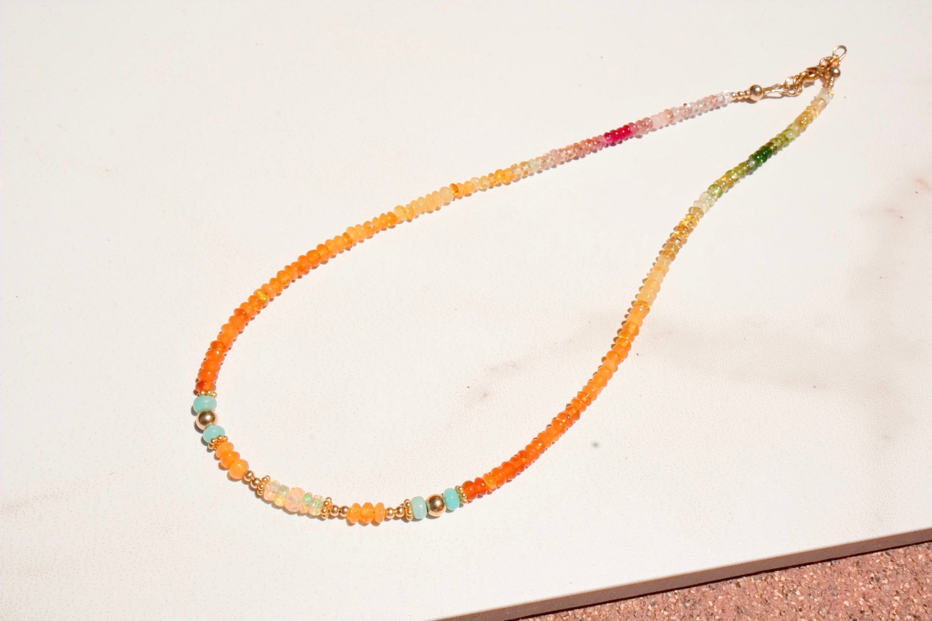 Flames of Andes Gemstone Necklace