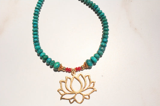 Eternal Oasis: Graduated Chrysocolla Necklace