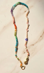 Загрузить изображение в средство просмотра галереи, Rainbow Split - multi gemstone necklace
