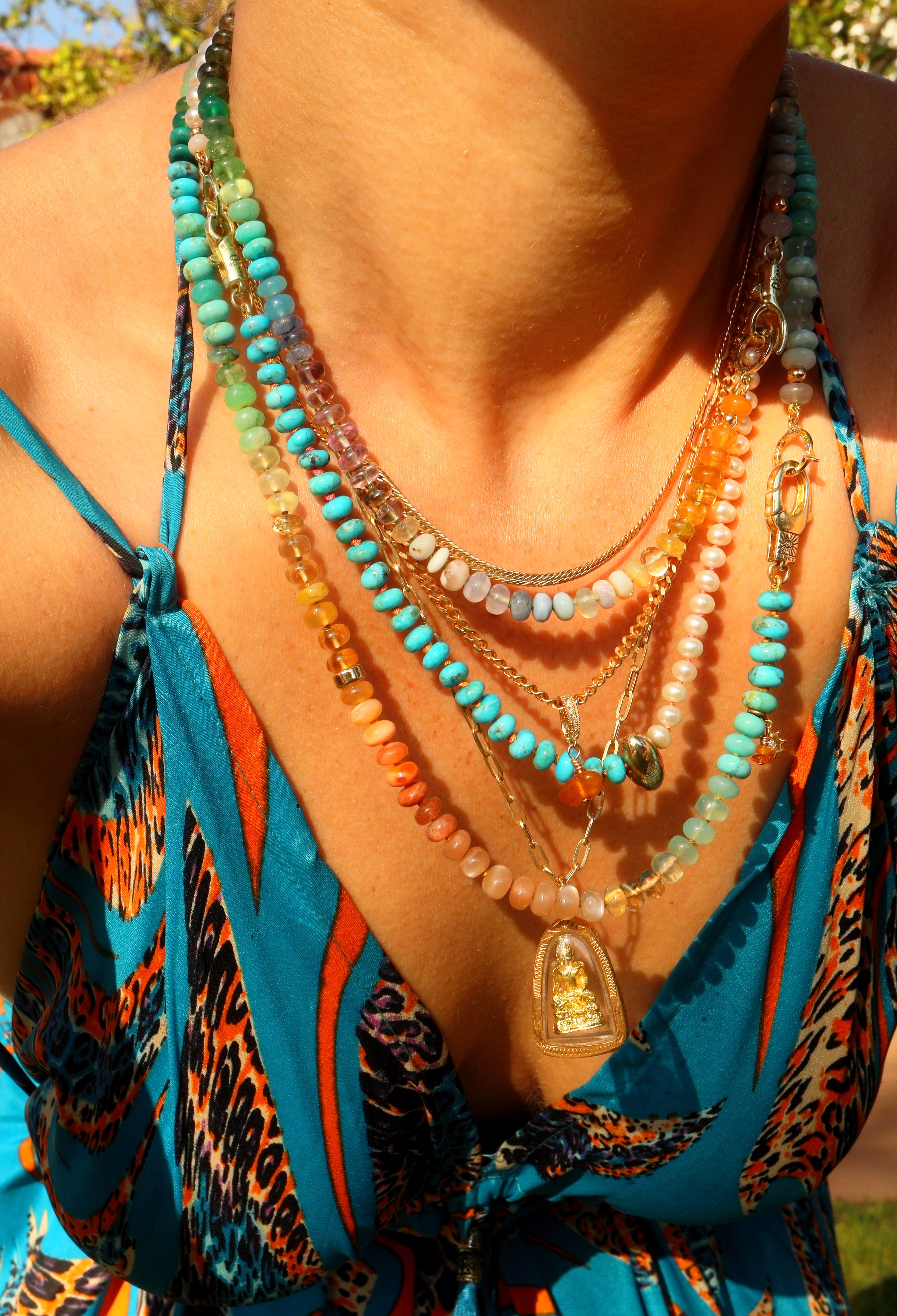 Bahama Mama Gemstone Necklace