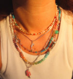 Load image into Gallery viewer, Eclectic Gemstone &amp; Pearl choker
