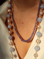 Загрузить изображение в средство просмотра галереи, Blue Lace Agate &amp; Pearl Necklace
