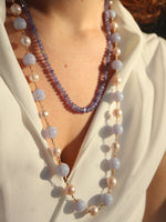 Загрузить изображение в средство просмотра галереи, Blue Lace Agate &amp; Pearl Necklace
