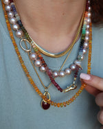 Load image into Gallery viewer, Graduated Honey Opals 14k Gold/ 22&quot;
