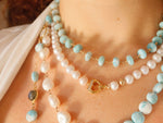 Load image into Gallery viewer, Larimar Collar Necklace
