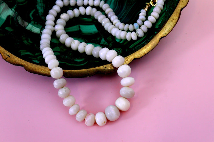 Australian Opal Silk Knotted Necklace