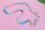Load image into Gallery viewer, Celestial Blue Ombré Gemstone Necklace
