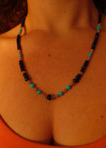 Load image into Gallery viewer, Lapis Luzuli &amp; Sleeping Beauty Turquoise Necklace
