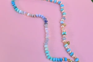 Celestial Blue Ombré Gemstone Necklace