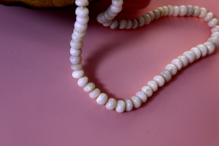 Australian Opal Silk Knotted Necklace