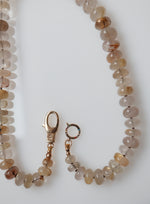 Load image into Gallery viewer, “Venus Hair” Gold Rutilated Quartz-14K graduated necklace

