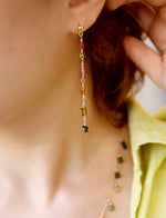 Load image into Gallery viewer, Tourmaline Radiance Earrings
